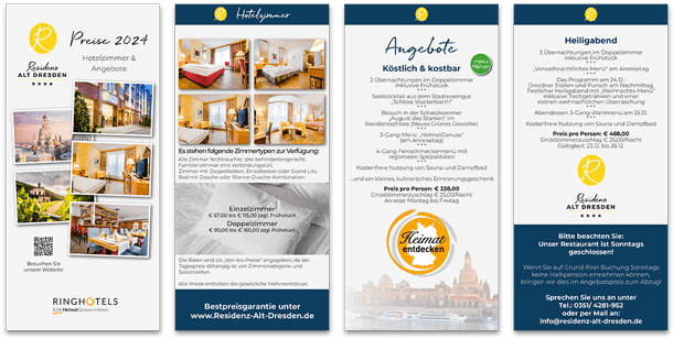 Ringhotel Residenz Alt Dresden Preisliste 2024